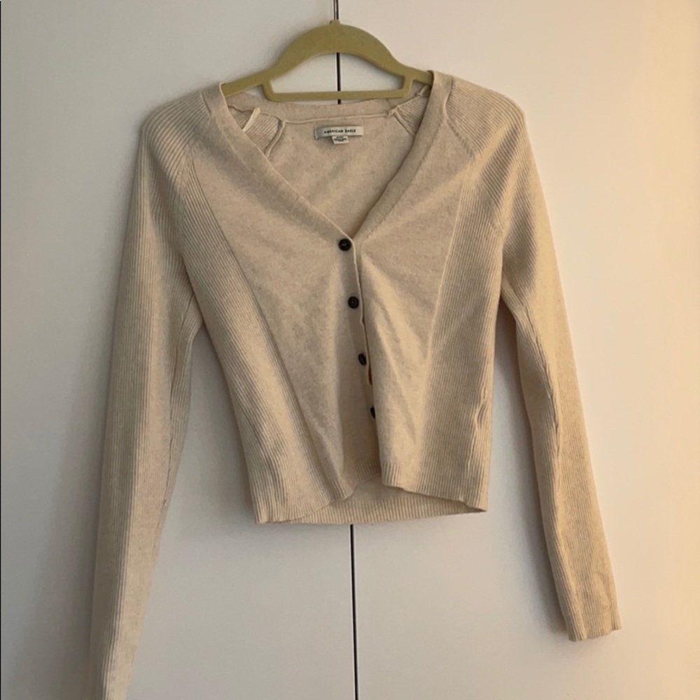 American Eagle Cream Sweater, worn once